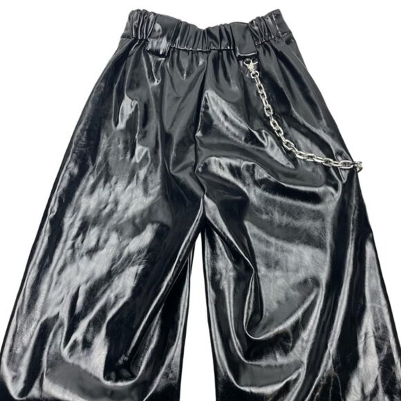 I.AM.GIA Cobain Patent Faux Leather Chain Pant Sz XS - Picture 12 of 13